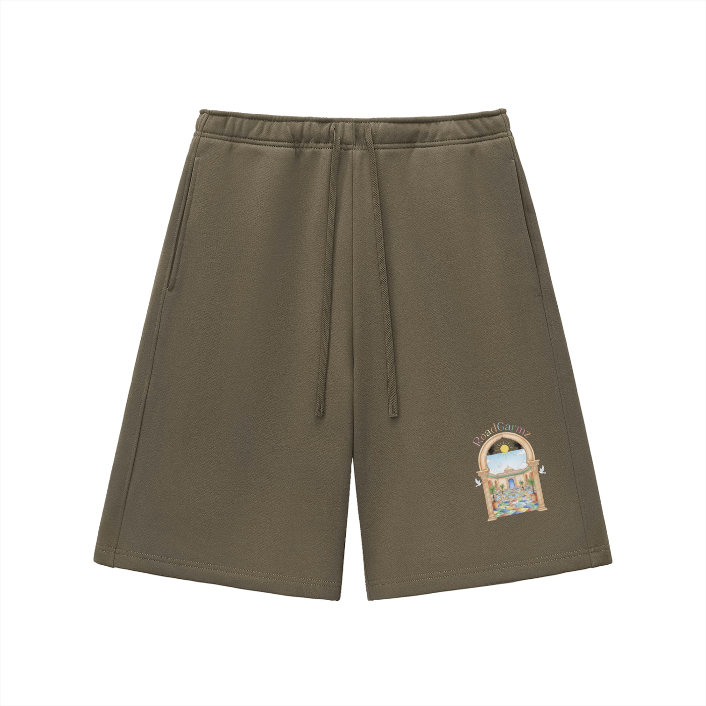 Black Paradise Fleece Shorts