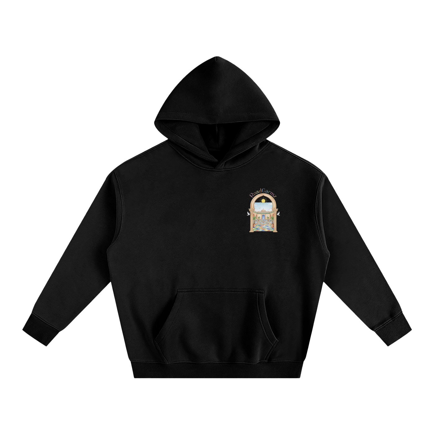 Black Paradise Fleeced Hoodie