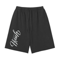 Snow Washed Raw Hem Shorts